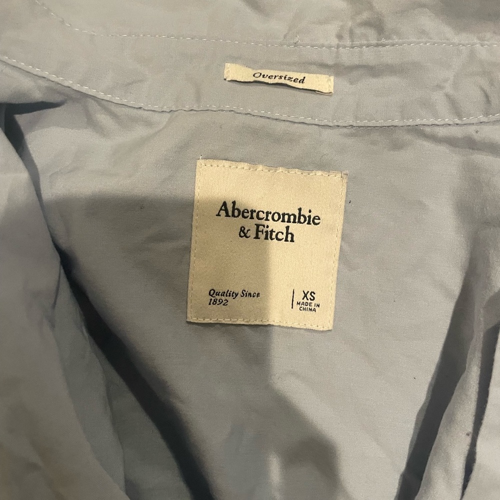 Abercrombie - 90s Oversized Button Down In Light … - image 3